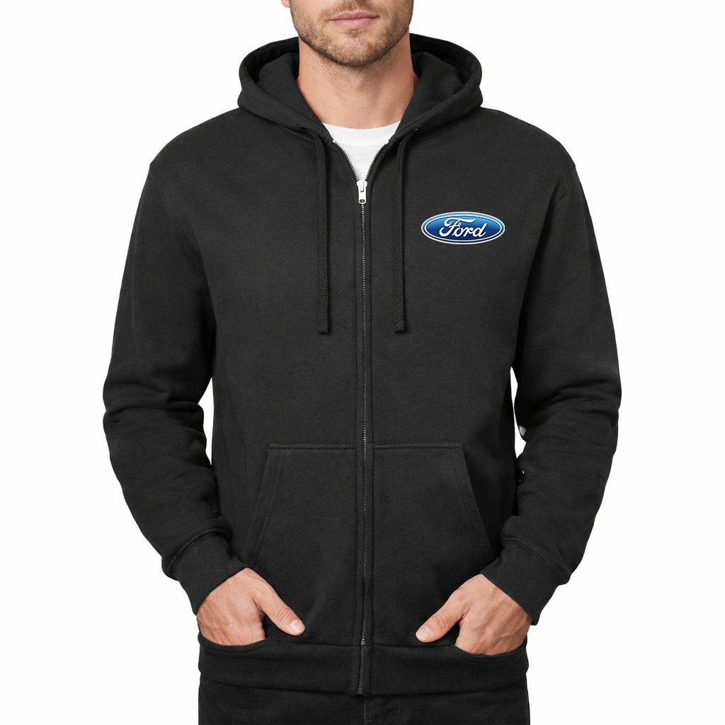 Men's Ford Car Zipper Hoodie