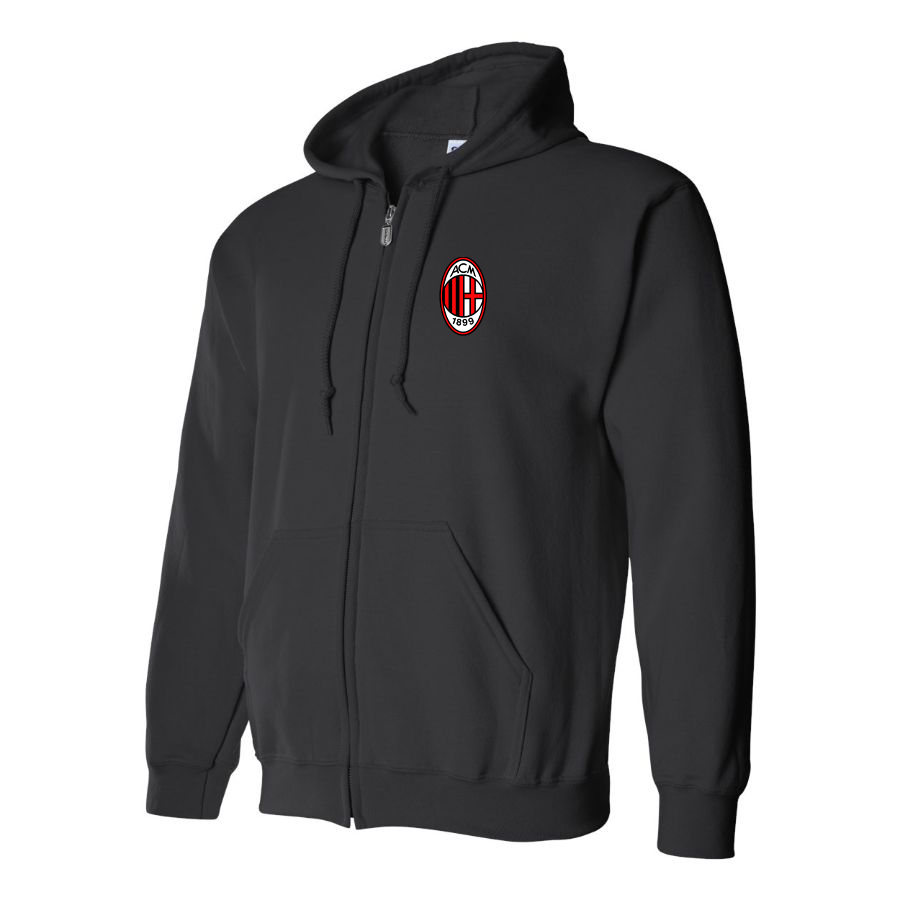 Men’s AC Milan Soccer Zipper Hoodie