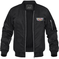 Men’s Cadillac Car Lightweight Bomber Jacket Windbreaker Softshell Varsity Jacket Coat