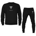 Men’s Tesla Motorsports Car Crewneck Sweatshirt Joggers Suit