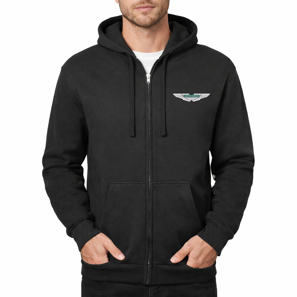 Men's Aston Martin Motorsports Car Zipper Hoodie