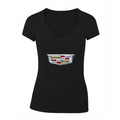 Women's Cadillac Car V-Neck T-Shirt