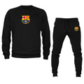 Men's F.C. Barcelona Soccer Logo Crewneck Sweatshirt Joggers Suit