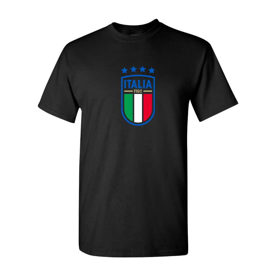 Youth Kids Italy National Soccer Cotton T-Shirt
