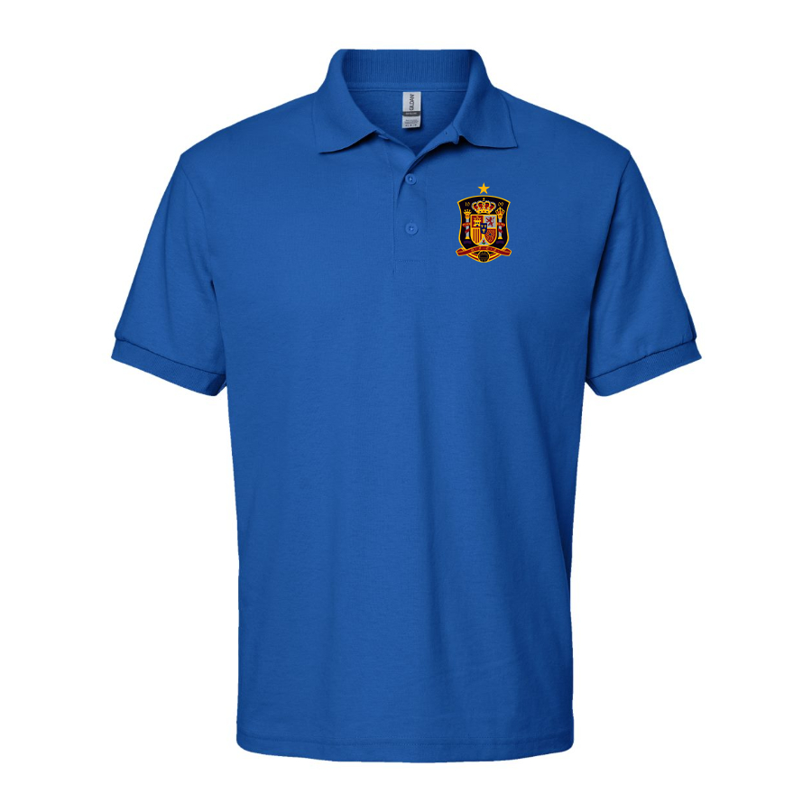 Men's Spain National Soccer Team Dry Blend Polo