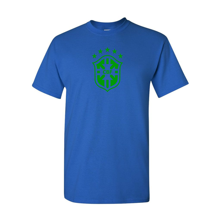 Youth Kids Brazil Soccer Cotton T-Shirt
