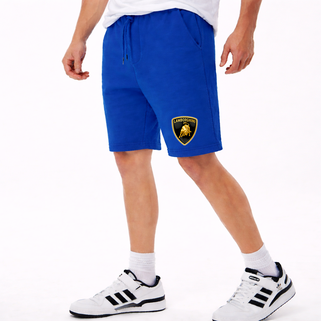 Men’s Lamborghini Car Athletic Fleece Shorts