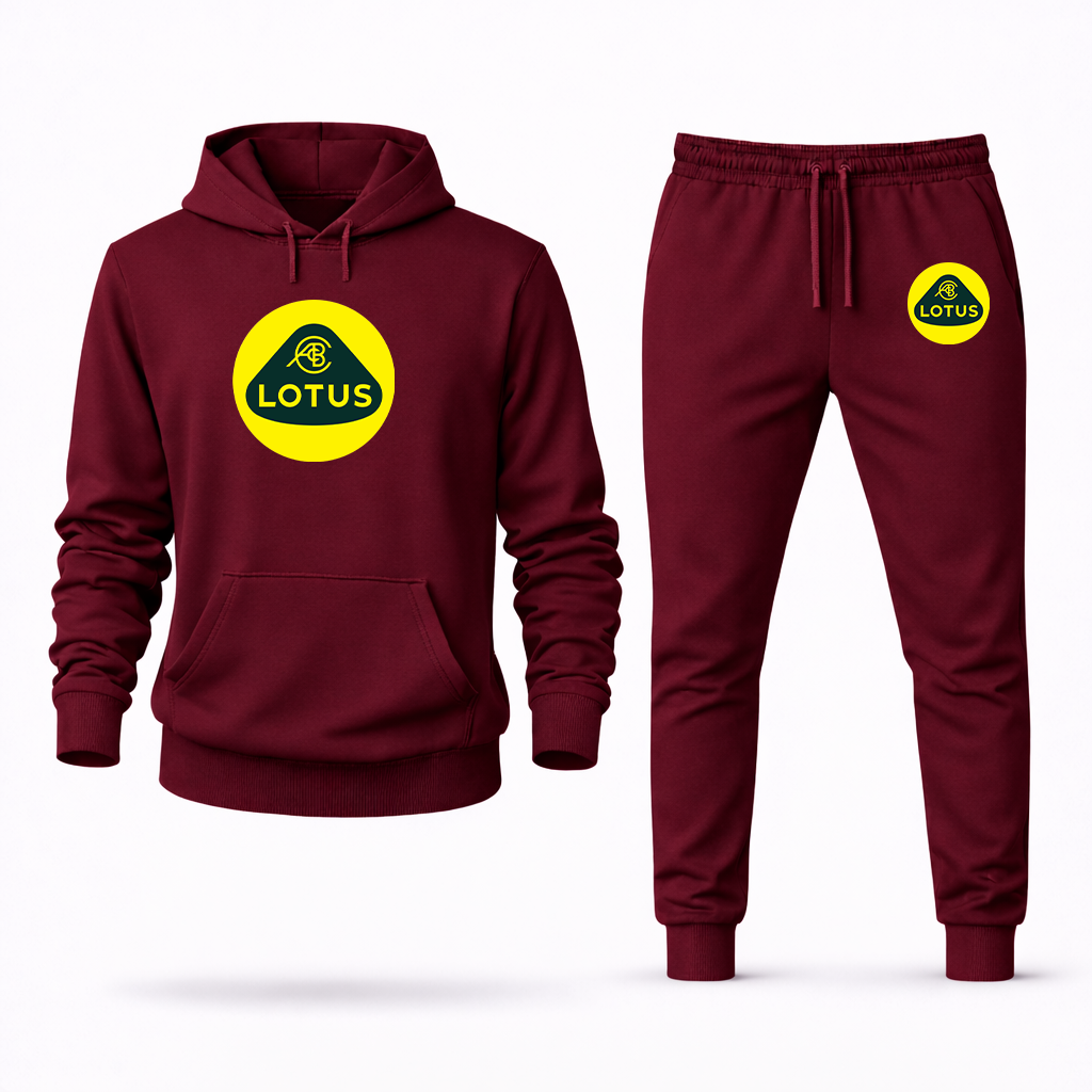 Men's Lotus Car Hoodie Joggers Set