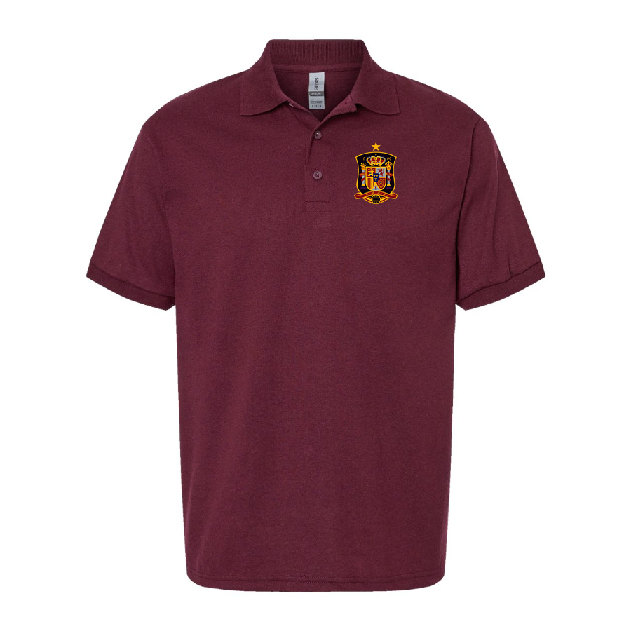 Men's Spain National Soccer Team Dry Blend Polo