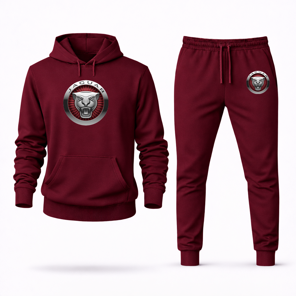 Men's Jaguar Motorsport Car Hoodie Joggers Set