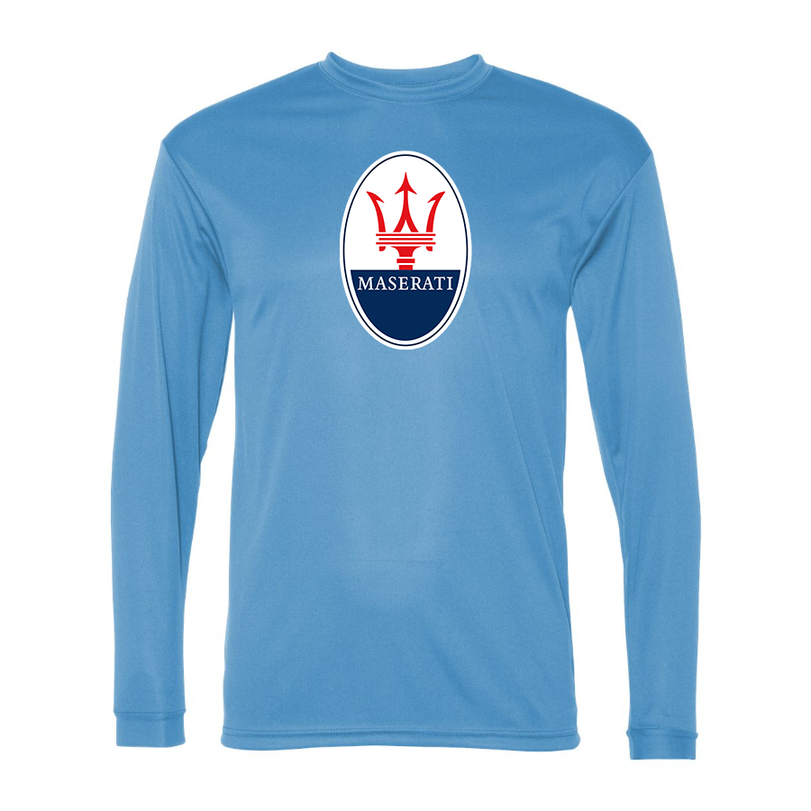 Men's Maserati Car -  Polyester Long Sleeve T-Shirt