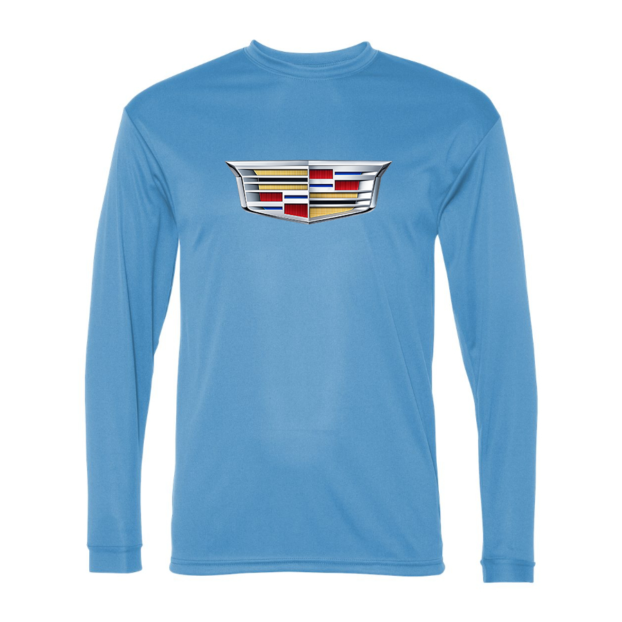 Men's Cadillac Car -  Polyester Long Sleeve T-Shirt