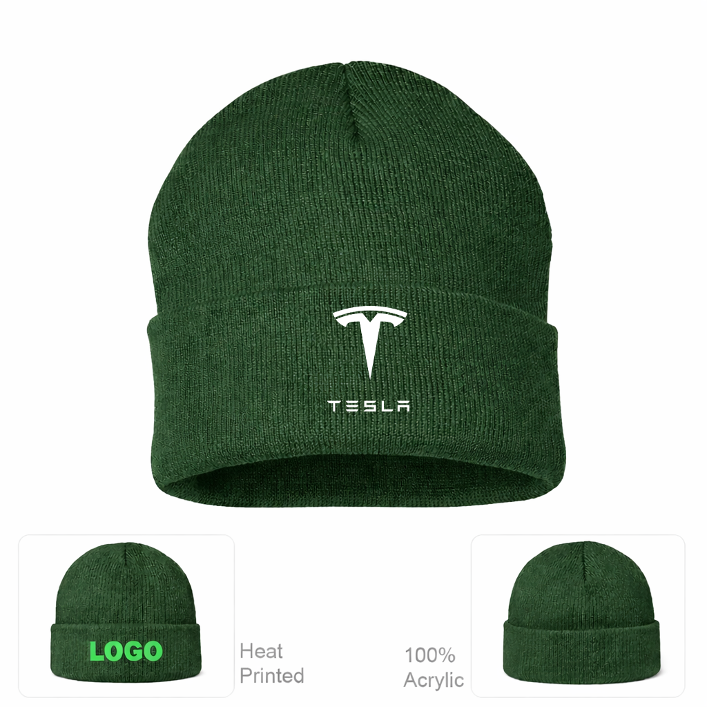 Tesla Motorsports Car Beanie Hat