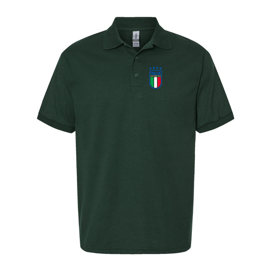 Men's Italy National Soccer Dry Blend Polo