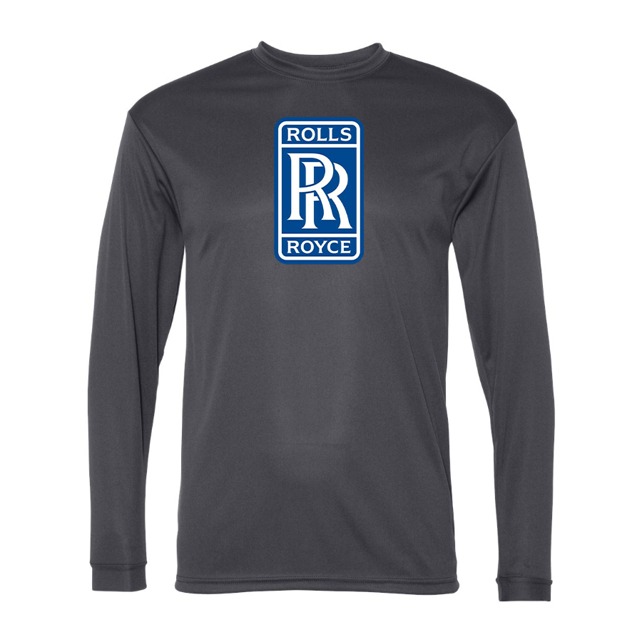 Men's Rolls Royce Car -  Polyester Long Sleeve T-Shirt