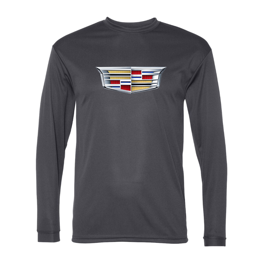 Men's Cadillac Car -  Polyester Long Sleeve T-Shirt