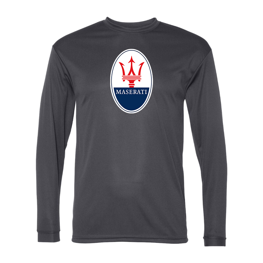 Men's Maserati Car -  Polyester Long Sleeve T-Shirt