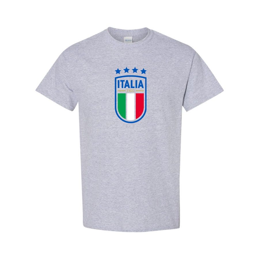 Youth Kids Italy National Soccer Cotton T-Shirt