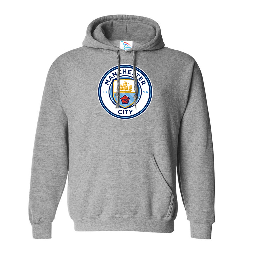 Men's Manchester City Soccer Pullover Hoodie