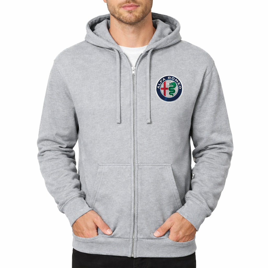 Men's Alfa Romeo Car Zipper Hoodie
