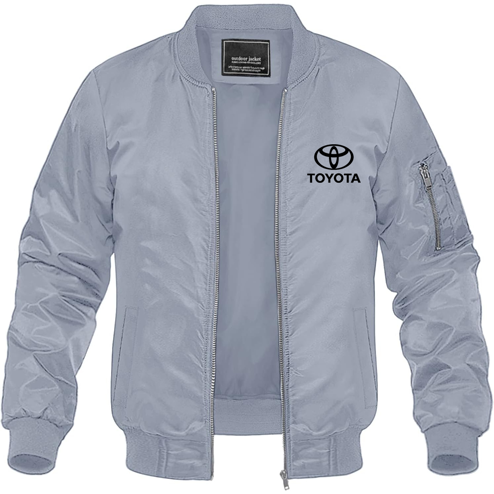 Men’s Toyota Motorsport Car Lightweight Bomber Jacket Windbreaker Softshell Varsity Jacket Coat