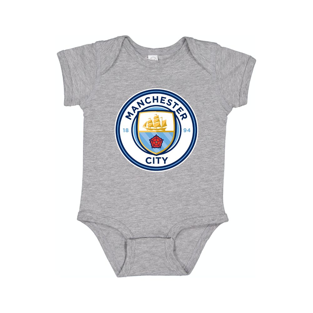 Baby Manchester City Soccer Romper Onesie