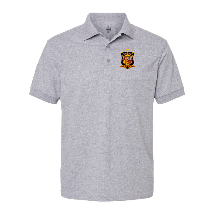 Men's Spain National Soccer Team Dry Blend Polo