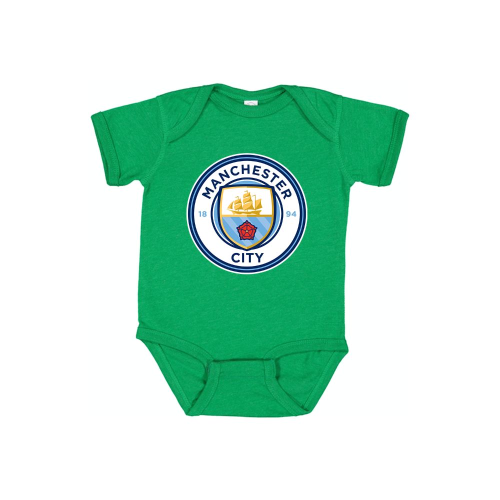 Baby Manchester City Soccer Romper Onesie