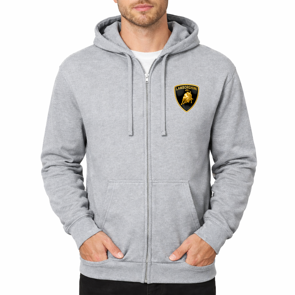Men’s Lamborghini Car Zipper Hoodie