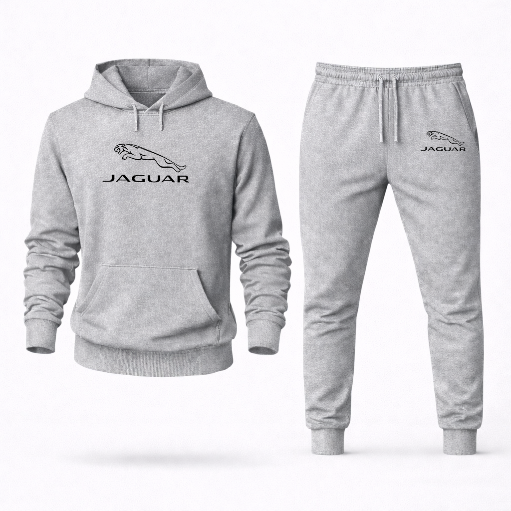 Men’s Jaguar Symbol Car Hoodie Joggers Set