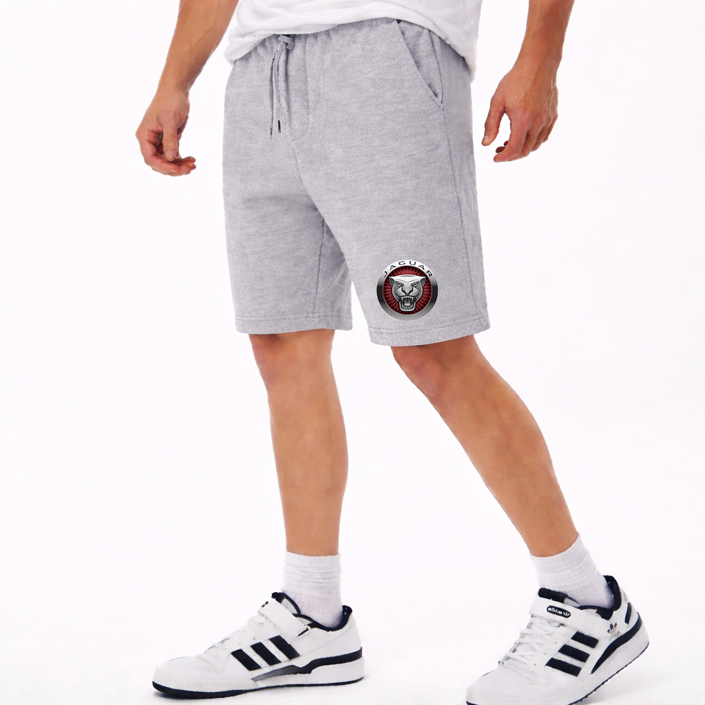 Men's Jaguar Motorsport Car Athletic Fleece Shorts