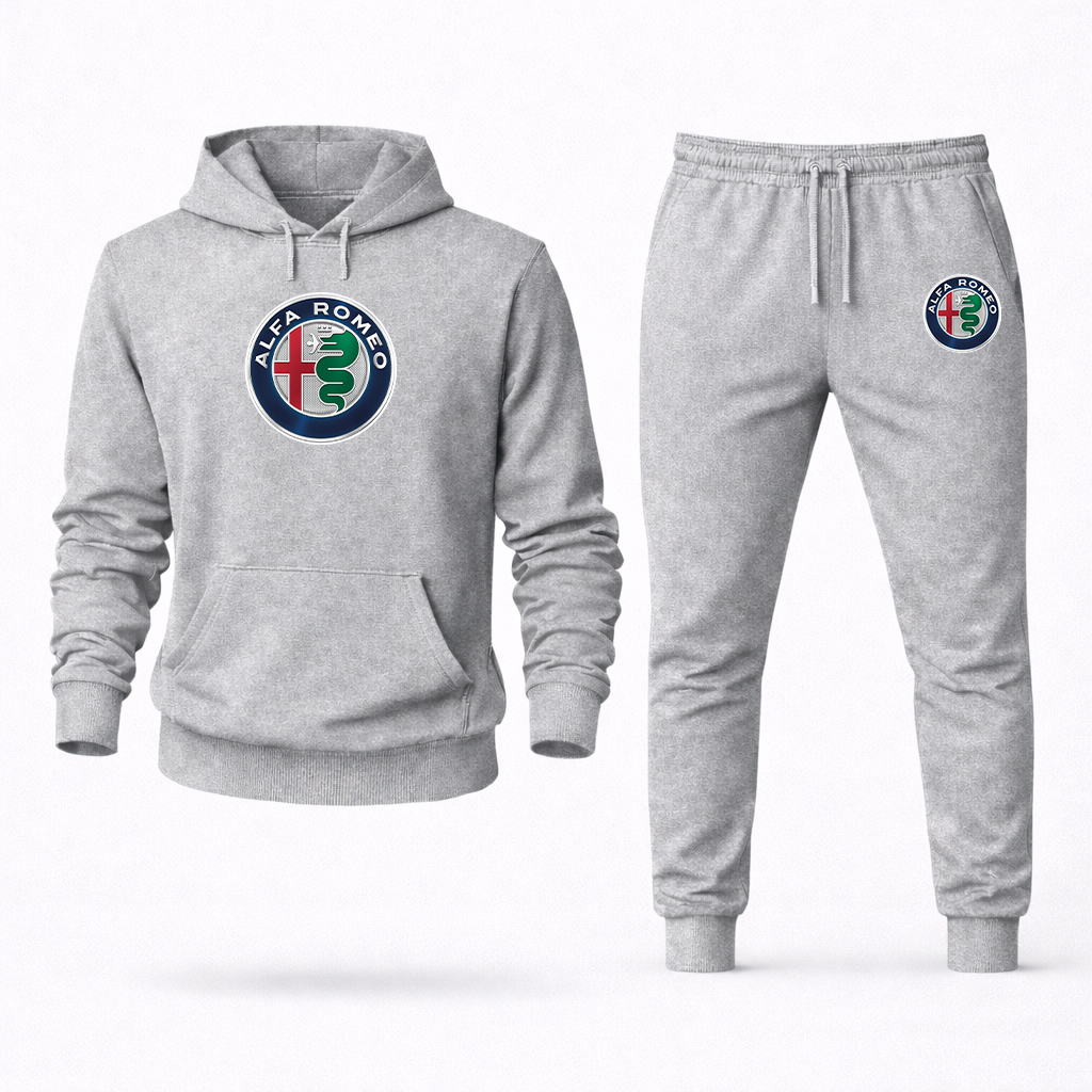 Men's Alfa Romeo Car Hoodie Joggers Set