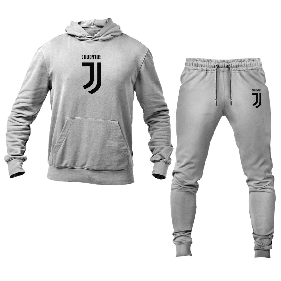 Men's Juventus Soccer Logo Hoodie Joggers Set