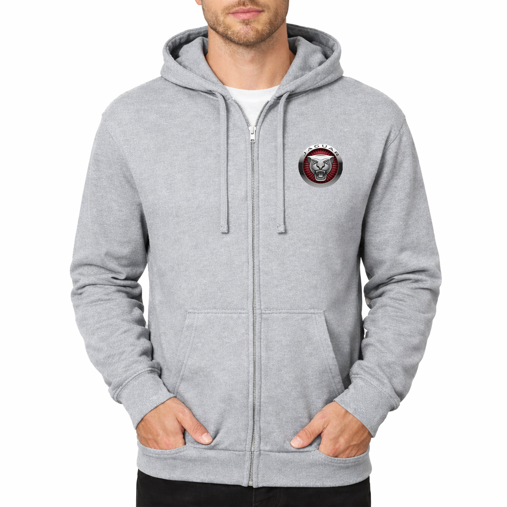 Men's Jaguar Motorsport Car Zipper Hoodie