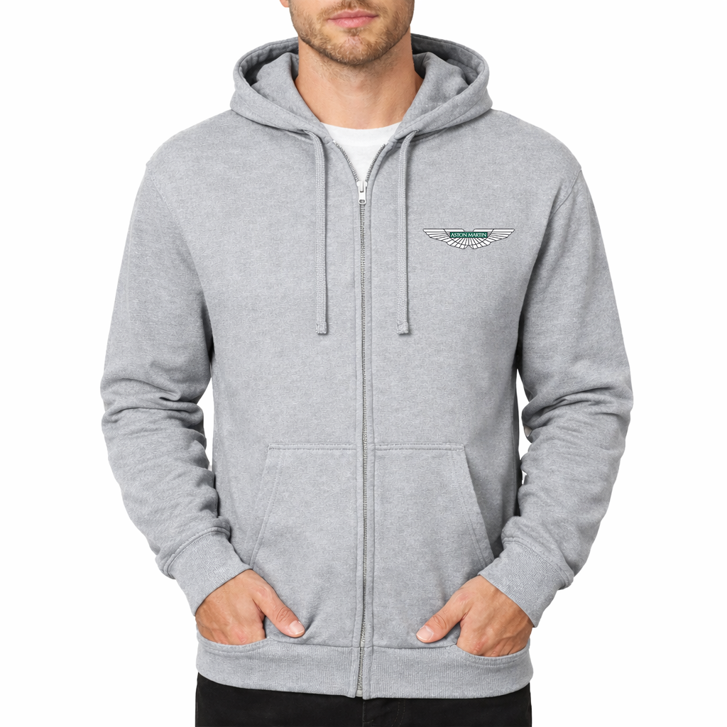 Men's Aston Martin Motorsports Car Zipper Hoodie