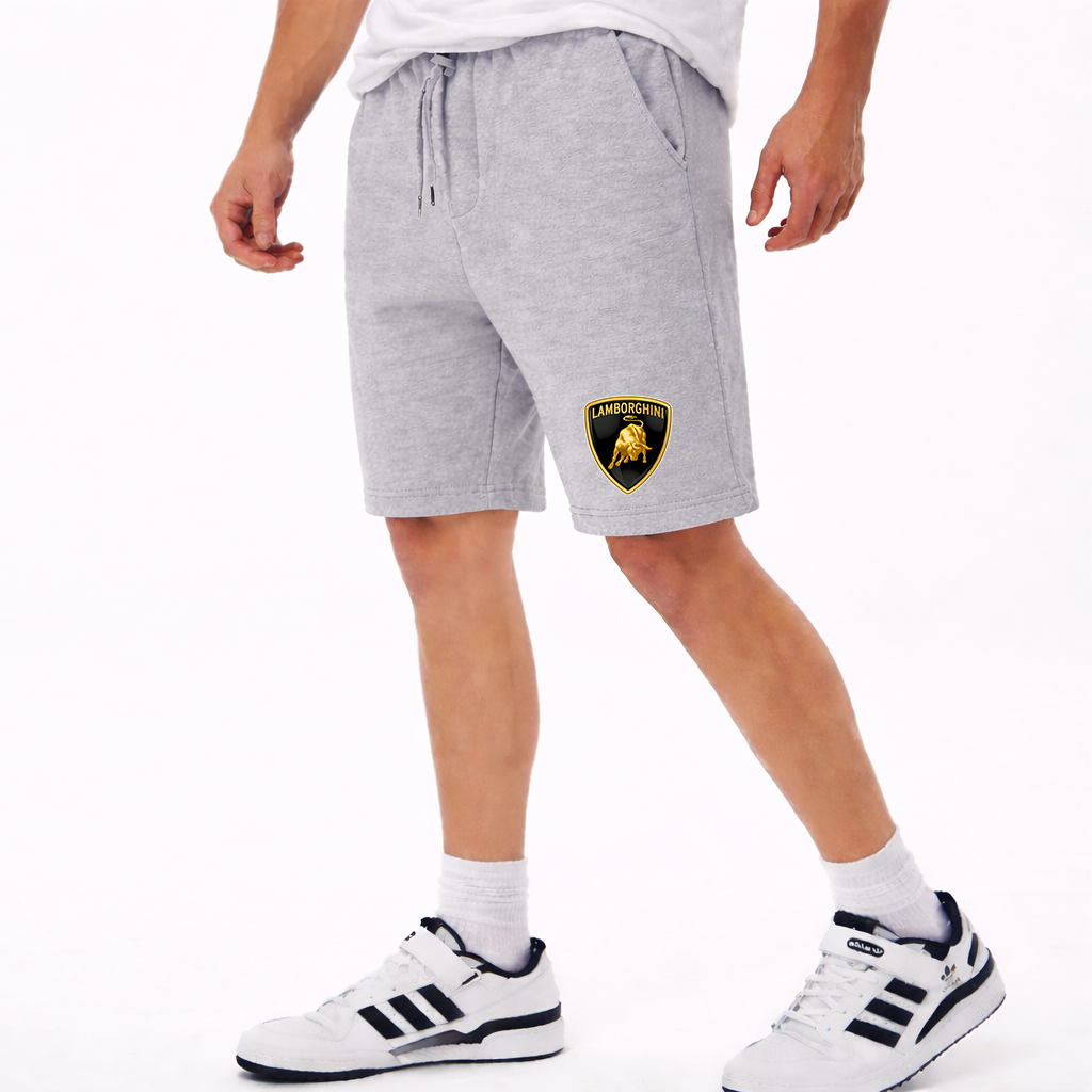 Men’s Lamborghini Car Athletic Fleece Shorts
