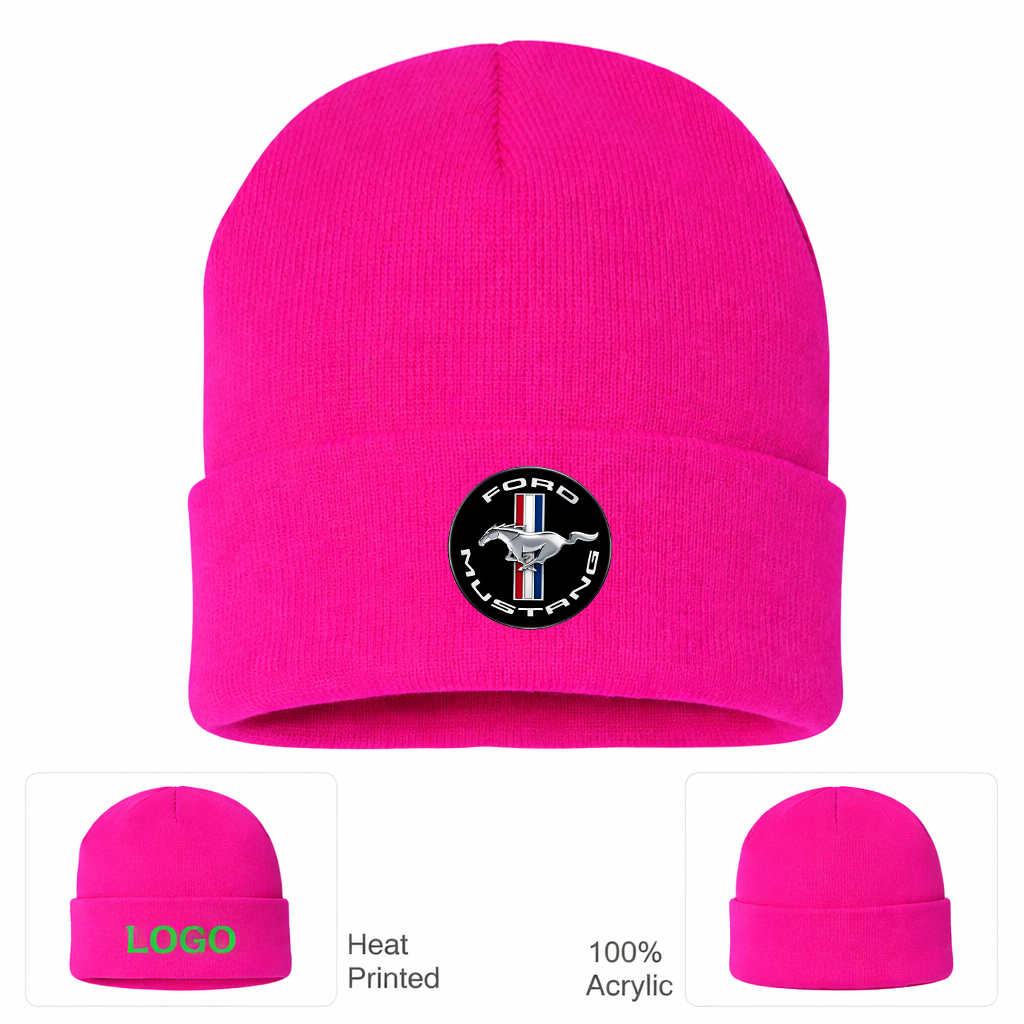 Ford Mustang Motorsport Car Beanie Hat