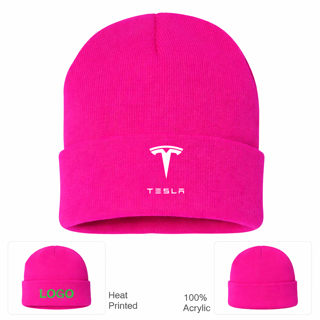 Tesla Motorsports Car Beanie Hat