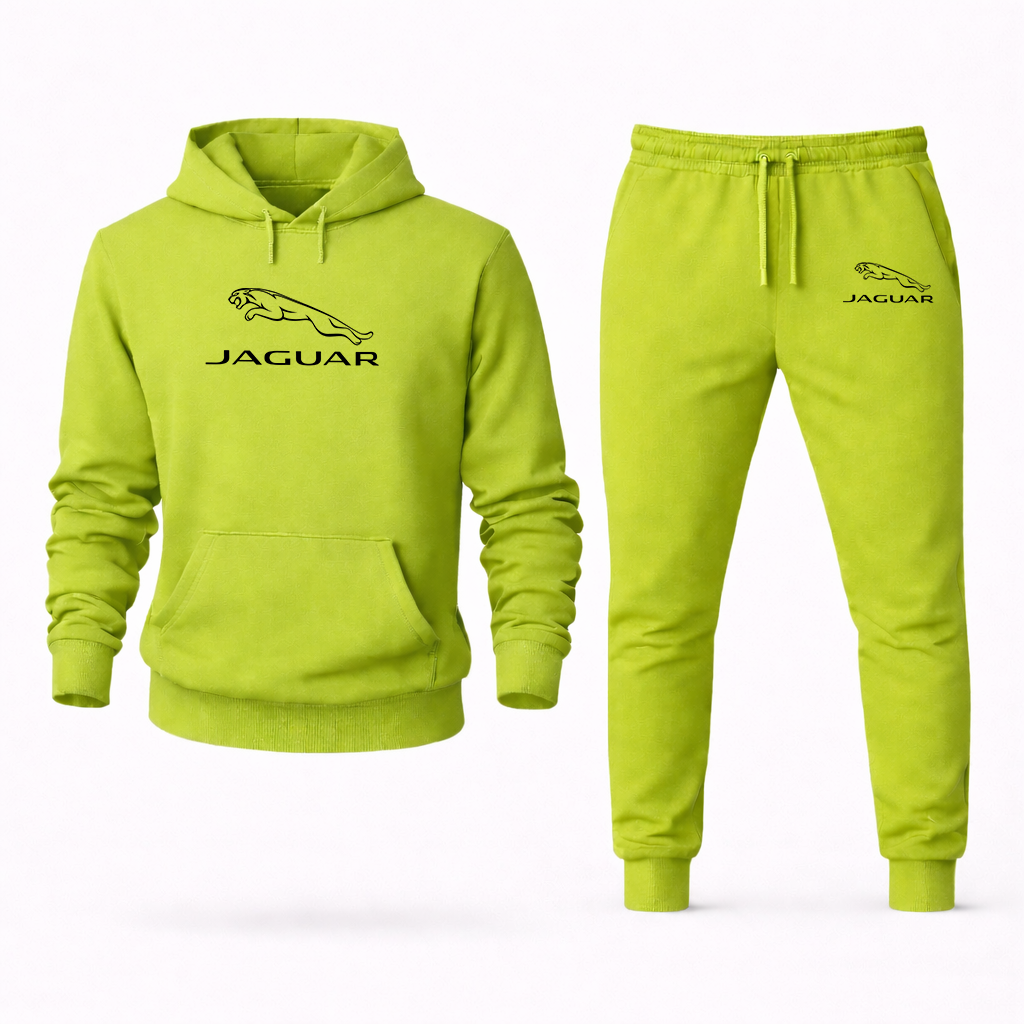 Men’s Jaguar Symbol Car Hoodie Joggers Set