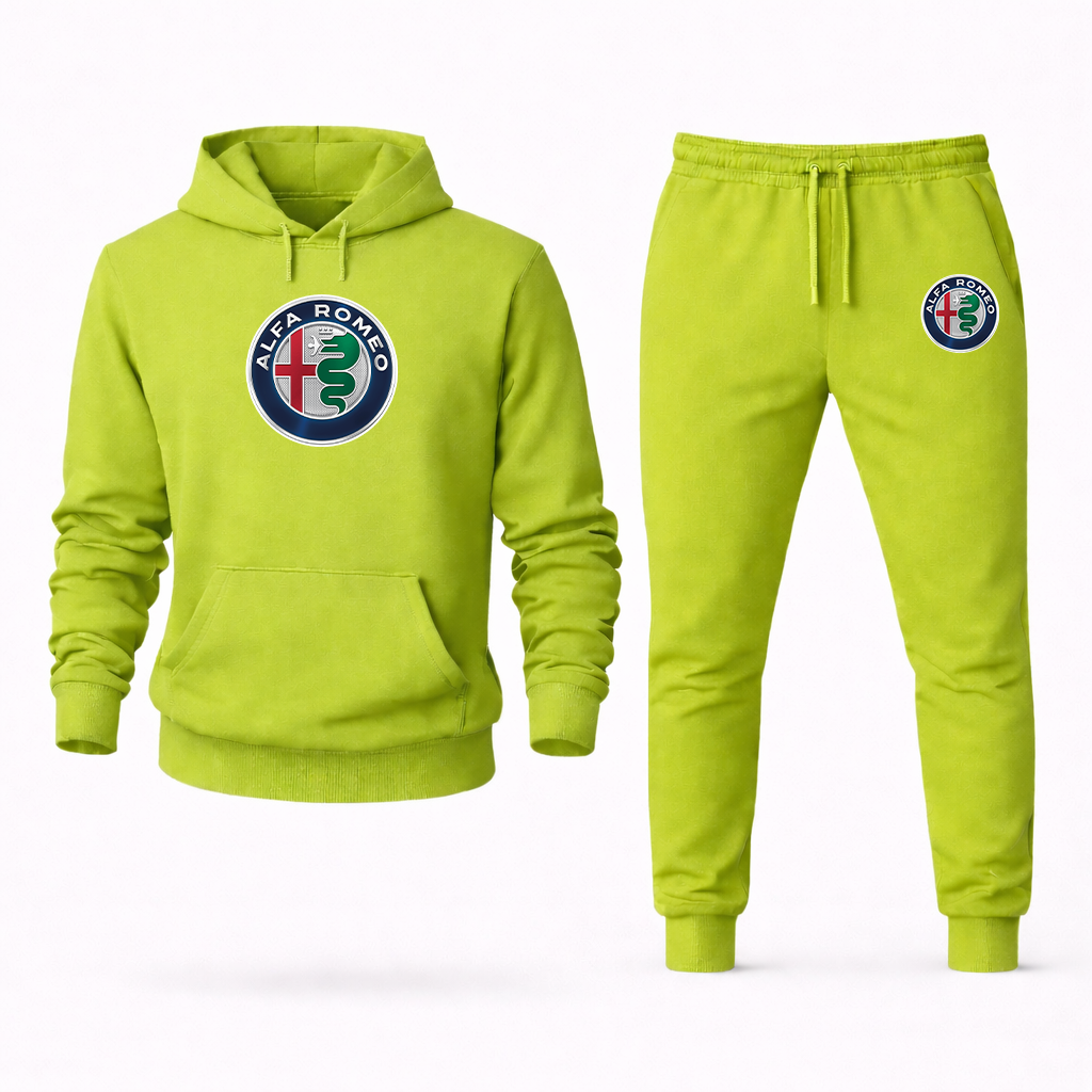 Men's Alfa Romeo Car Hoodie Joggers Set