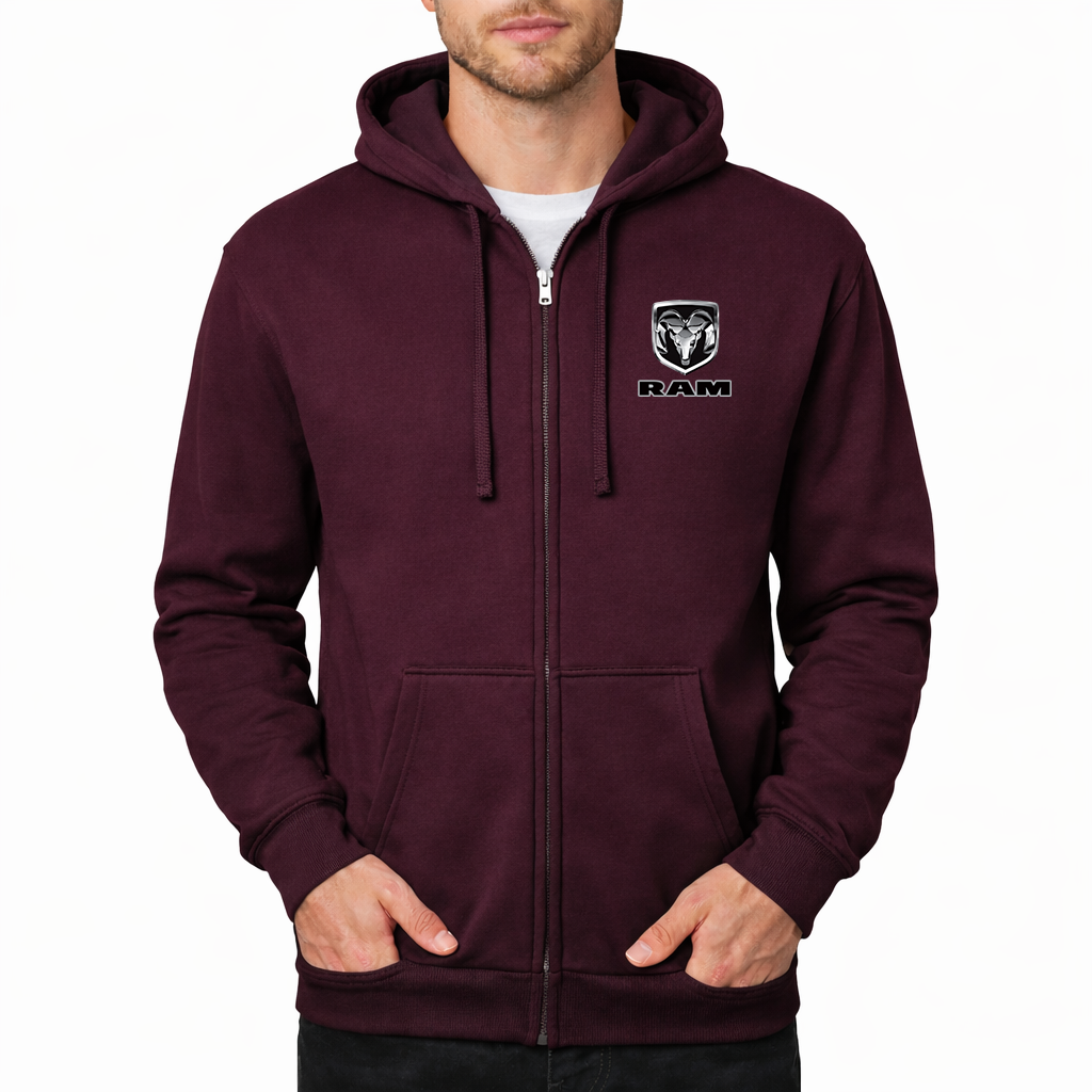 Men’s Ram Truck Logo Zipper Hoodie