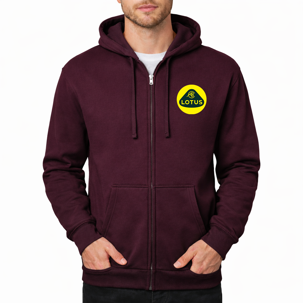 Men’s Lotus Car Zipper Hoodie