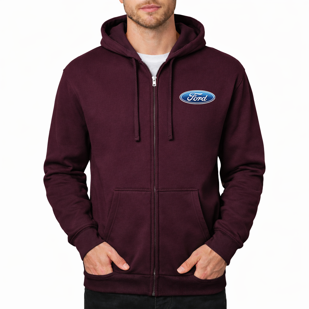 Men's Ford Car Zipper Hoodie
