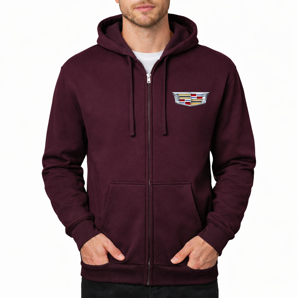 Men’s Cadillac Car Zipper Hoodie