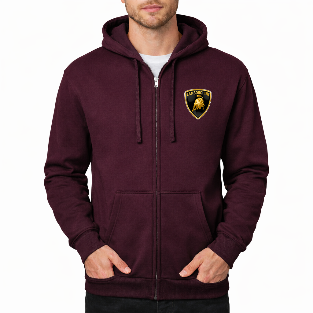 Men’s Lamborghini Car Zipper Hoodie