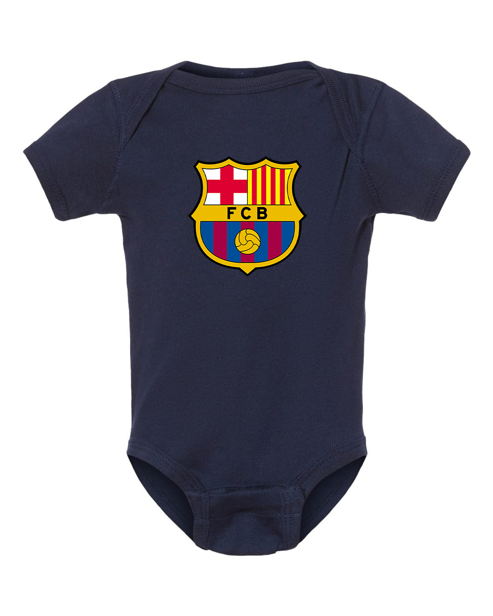 Baby F.C. Barcelona Soccer Romper Onesie