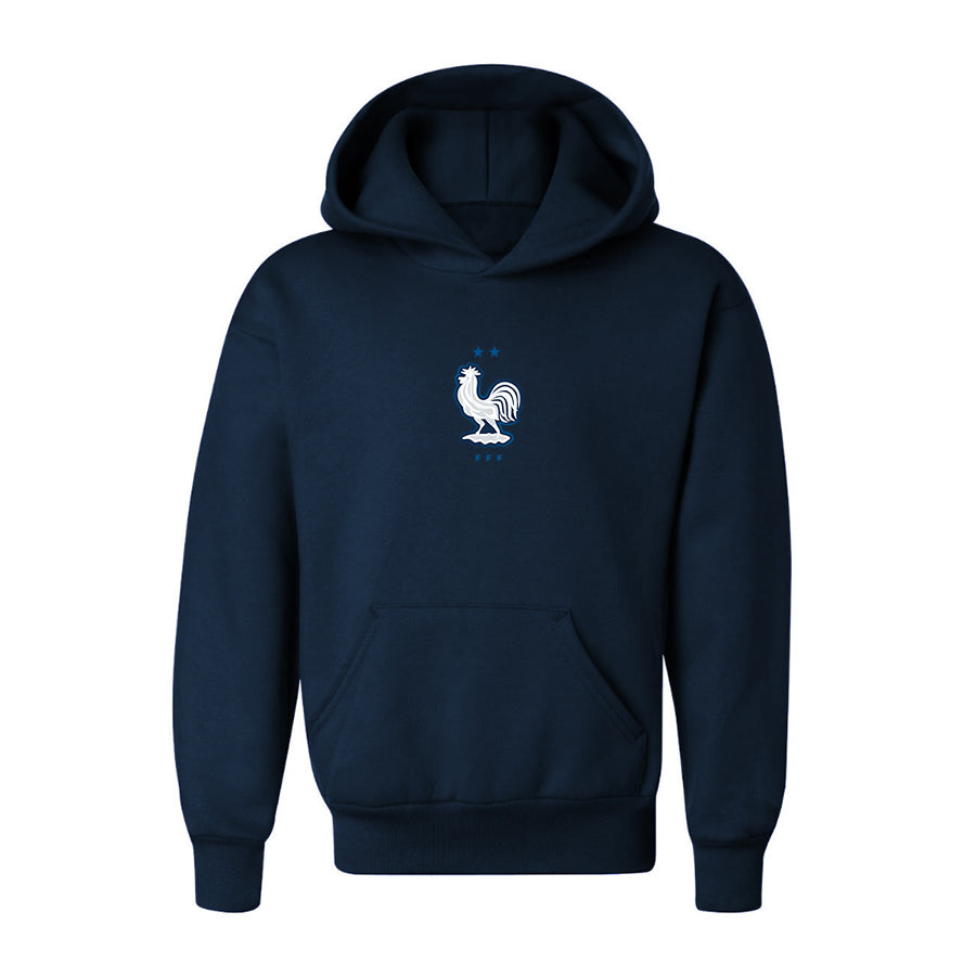 Youth Kids France National Soccer Team  Pullover Hoodie