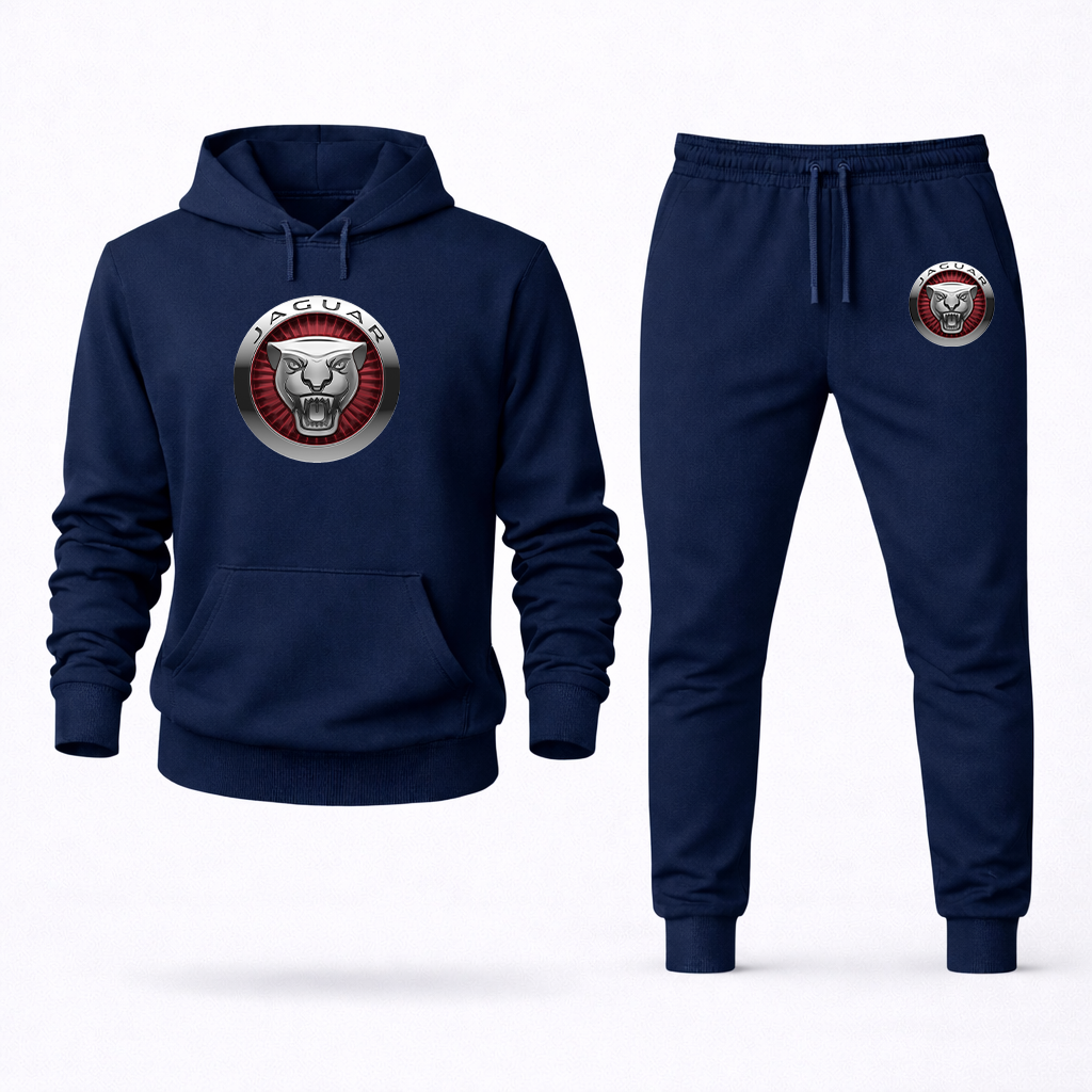 Men's Jaguar Motorsport Car Hoodie Joggers Set