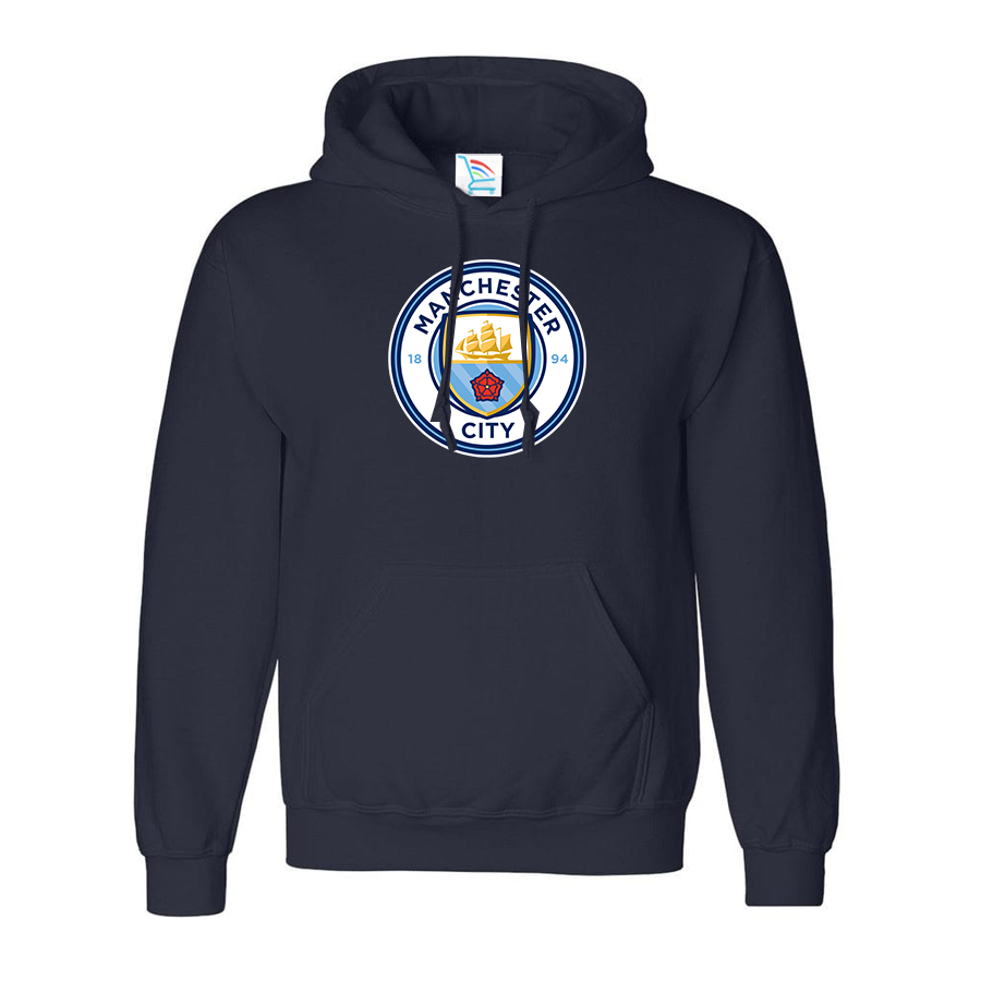 Men's Manchester City Soccer Pullover Hoodie