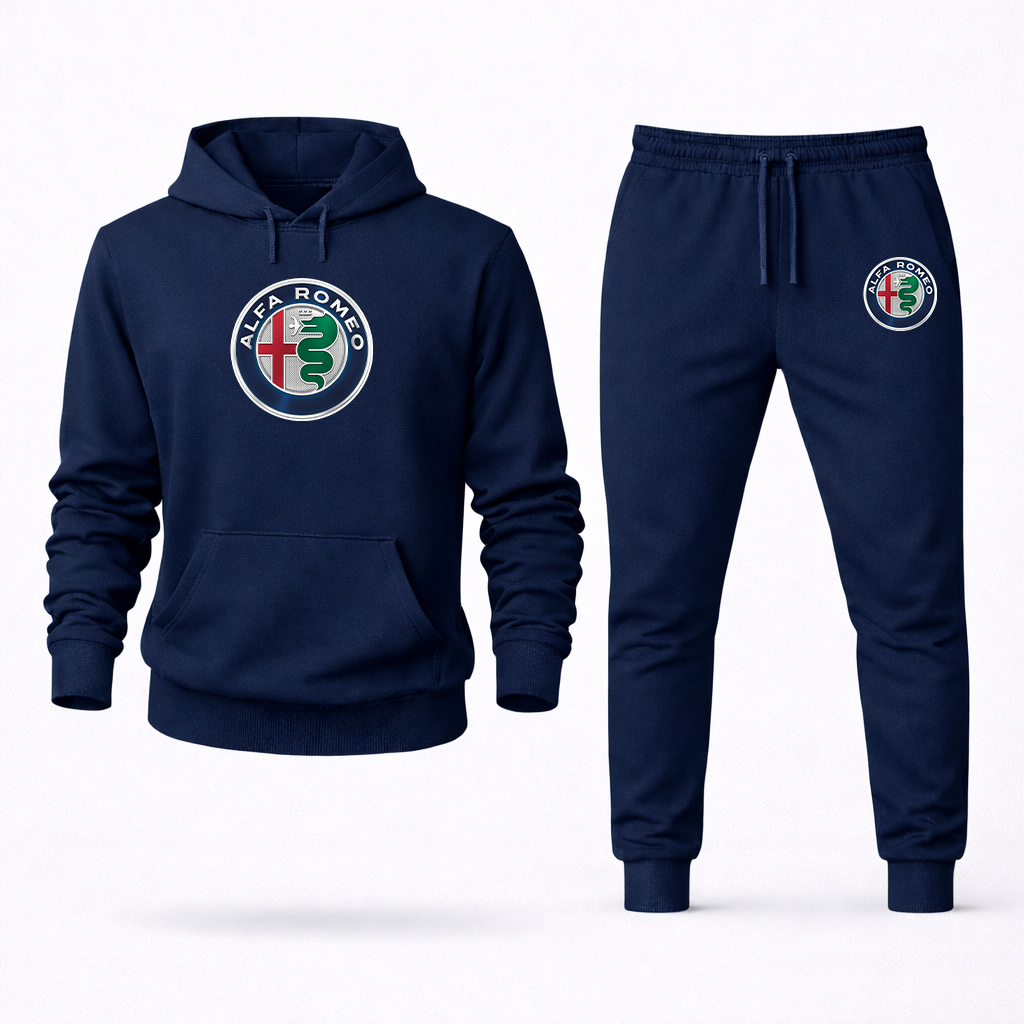 Men's Alfa Romeo Car Hoodie Joggers Set